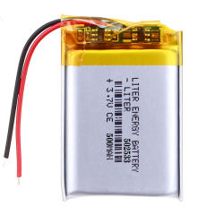 3.7V 502533 500MAH polymer lithium battery Rechargeable Battery For MP3 MP4 GPS PDA