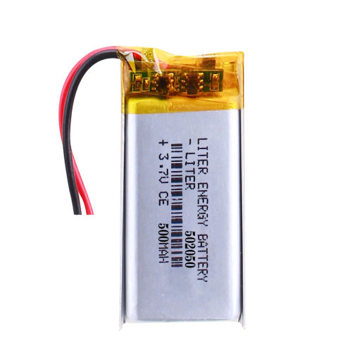 3.7V 500mAh 502050 Rechargeable Lithium Li-ion Polymer Battery for GPS mp3 DVD Bluetooth Toy Mobile