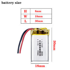 Liter energy battery Good Qulity 3.7V,370mAH,801830 Polymer lithium ion / Li-ion battery for TOY,POWER BANK,GPS,mp3,mp4