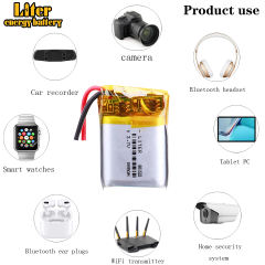 601525 3.7V 180mAh Lipo Rechargeable Battery Lithium Polymer For MP3 Bluetooth MID headset headphone video pen