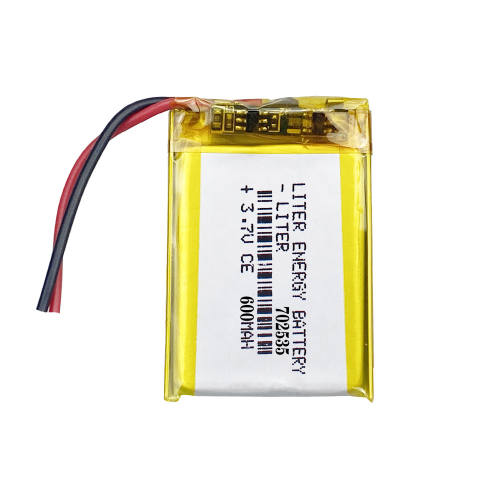 702535 3.7V 600mAh Lithium Polymer LiPo Rechargeable Battery For Bluetooth Ebooks Power Bank Camera