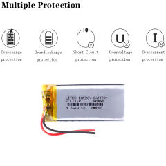 3.7V 700mAh Lithium Polymer LiPo Rechargeable Battery 602060 For GPS Ebook Speaker Smart Watch LED LIGHT