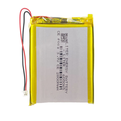 plug 1.25-2P 605065 2800mah 3.7V rechargeable li-polymer battery pack for e-books GPS PDA Recreational machines power bank