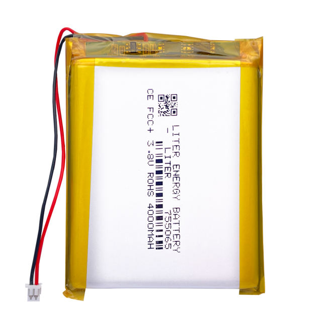 Rechargeable Li-polymer battery JST-1.25-2P 755065 4000mah 3.8V For anbernic RG353V Game console