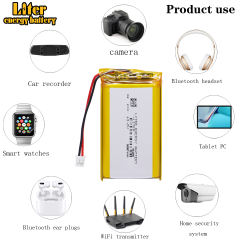 3.7V 5000mAH 954392 Polymer lithium ion / Li-ion battery for tablet pc with JST PH