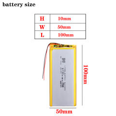 3.7V 1050100 6000mah Rechargeable lipo battery li ion polymer lithium battery