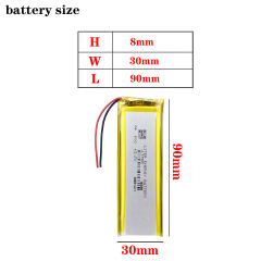 Liter energy battery Good Qulity 3.7V,3000mAH 803090 Polymer lithium ion / Li-ion battery for tablet pc BANK,GPS,mp3,mp4