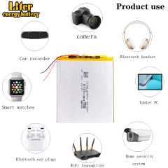 3.7V 4000mAH 3095110 Rechargeable Polymer lithium ion / Li-ion battery for hannspree pad 8Tablet PC Battery