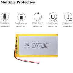 3.7V 10000mAh Polymer Lithium LiPo Rechargeable Battery 8065113 For GPS PSP DVD PAD E-book Tablet PC Power Bank Video Game