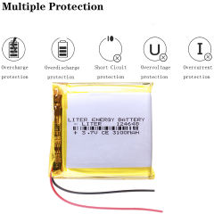 Good Qulity 3.7V,3100mAH 124648 Polymer lithium ion / Li-ion battery for tablet pc BANK