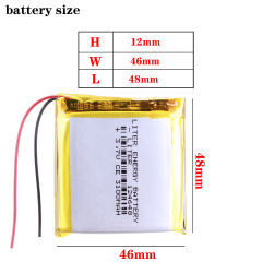 Good Qulity 3.7V,3100mAH 124648 Polymer lithium ion / Li-ion battery for tablet pc BANK