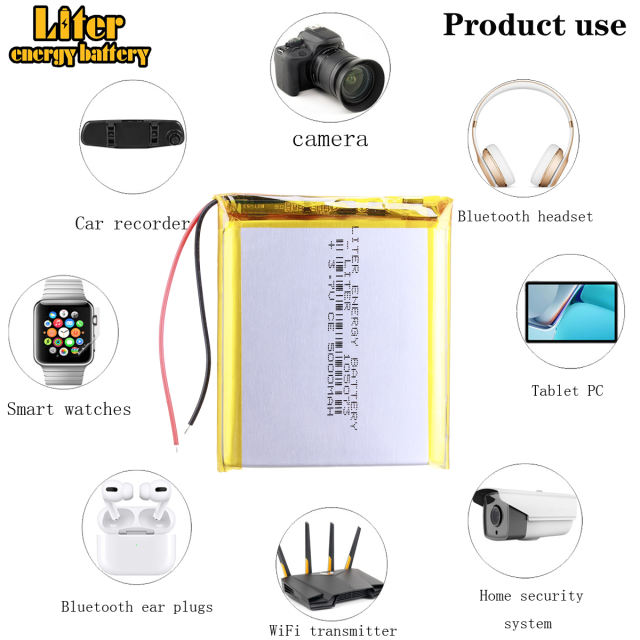 3.7v 5000mah 105073 Liter energy battery Rechargeable charging lithium polymer battery