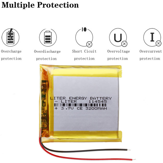 Good Qulity 3.7V,3200mAH 114545 Polymer lithium ion / Li-ion battery for tablet pc BANK,GPS,mp3,mp4