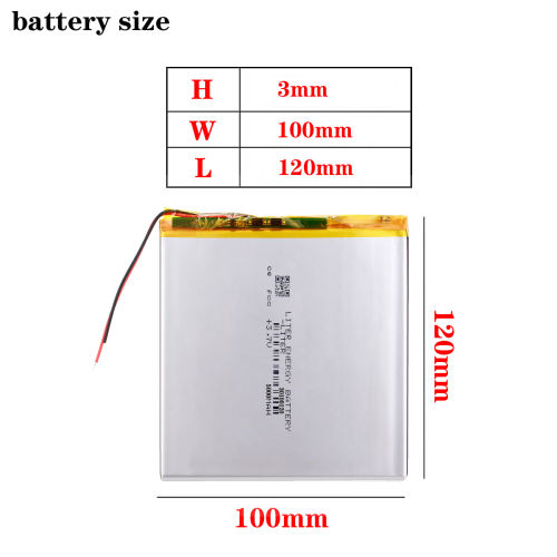 New 3.7V 5000mAh 30100120 Polymer Lithium Battery For 7 inch 8 inch 9inch 10inch Tablet PC POWER BANK