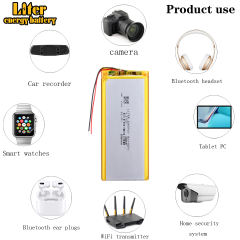 3.7v 3750mah 5543120 Lithium Polymer Battery With Board For wireless keyboard battery Tablet Pcs Digital Products