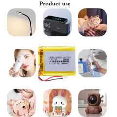 124050 3.7V 3000MAH Lithium Polymer LiPo Rechargeable Battery For PAD DVD bluetooth camera with PH2.0mm