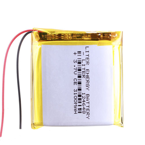 Good Qulity 3.7V,3100mAH 124648 Polymer lithium ion / Li-ion battery for tablet pc BANK