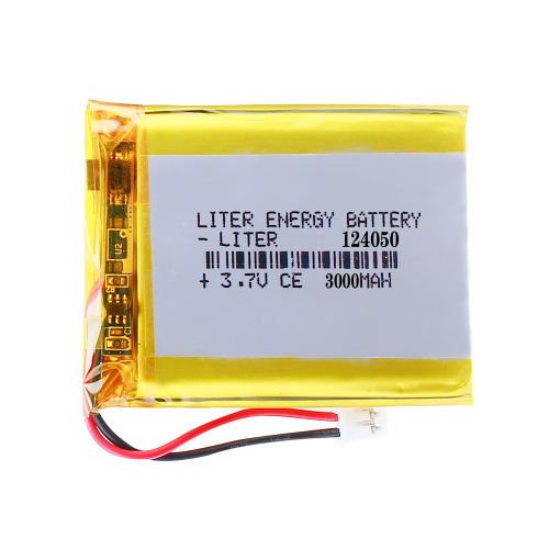 124050 3.7V 3000MAH Lithium Polymer LiPo Rechargeable Battery For PAD DVD bluetooth camera with PH2.0mm