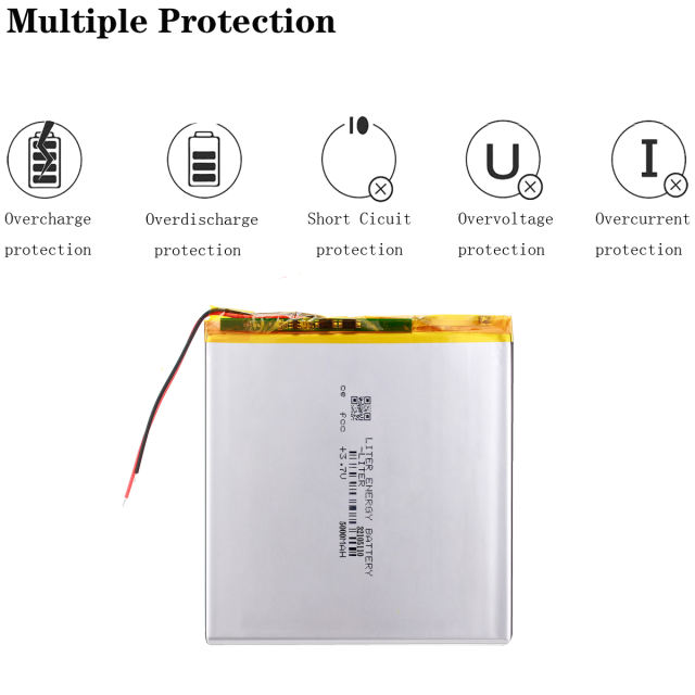3.7V 5000mAh 32105110 Polymer Lithium Battery For 7 inch 8 inch 9inch 10inch Tablet PC POWER BANK