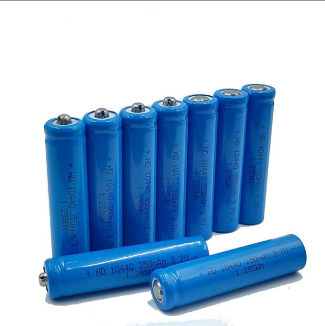 Rechargeable Li-ion AAA AAAA Lithium Battery 10440 3.7V 350mAh for Smart Pen Handwriting
