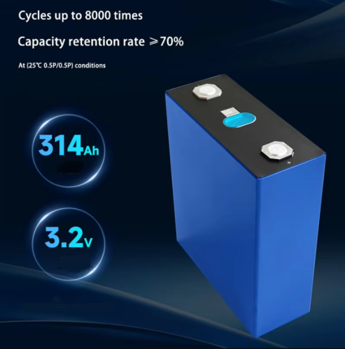 Lipo4 Battery 314Ah Prismatic Solar Lithium Ion Battery Management Systems 3.2V LiFePO4 Solar System Battery