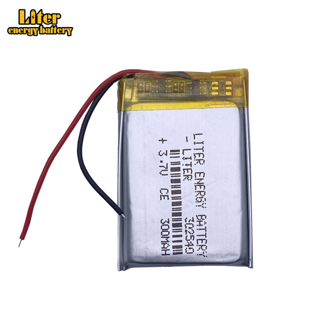 3.7v 302540 300mah Polymer Lithium Battery  Mp4 Mp3 Clip Small Toy Sound  Lipo battery
