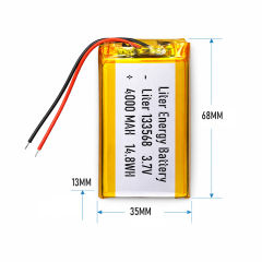 3.7v 133568 4000mah Polymer Lithium Battery Lipo battery