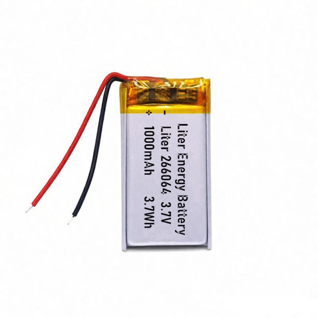 3.7v 266064 1000mah  Polymer Lithium Battery Lipo battery