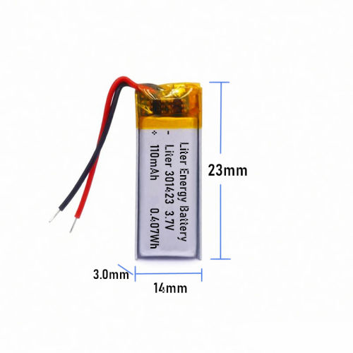 3.7v 301423 110mah  Polymer Lithium Battery Lipo battery