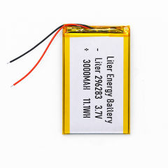 3.7v 296283 3000mah  Polymer Lithium Battery Lipo battery