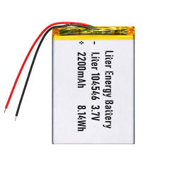 3.7v 104546 2200mah Polymer Lithium Battery Lipo battery
