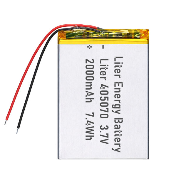 3.7v 405070  2000mah  Polymer Lithium Battery Lipo battery