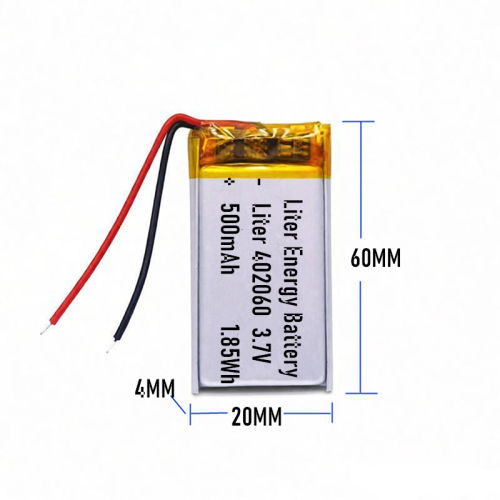 3.7v 402060  500mah  Polymer Lithium Battery Lipo battery