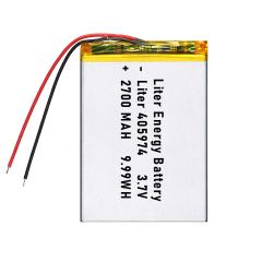 3.7v 405974  2700mah  Polymer Lithium Battery Lipo battery
