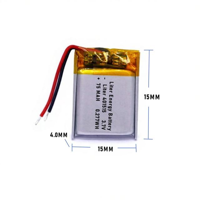 3.7v 401515  75mah  Polymer Lithium Battery Lipo battery