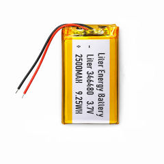 3.7v 346480  2500mah  Polymer Lithium Battery Lipo battery