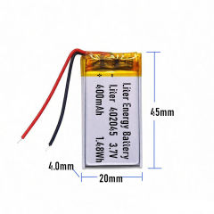 3.7v 402045  400mah  Polymer Lithium Battery Lipo battery
