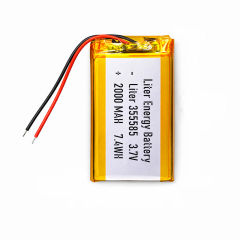 3.7v 355585  2000mah  Polymer Lithium Battery Lipo battery