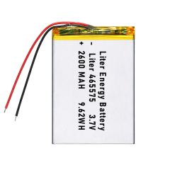 3.7v 465575 2600mah  Polymer Lithium Battery Lipo battery