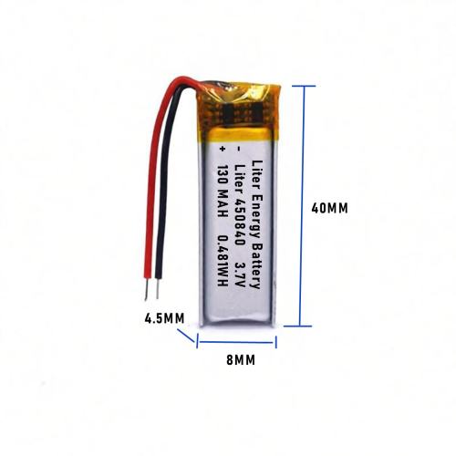 3.7v 450840 130mah  Polymer Lithium Battery Lipo battery