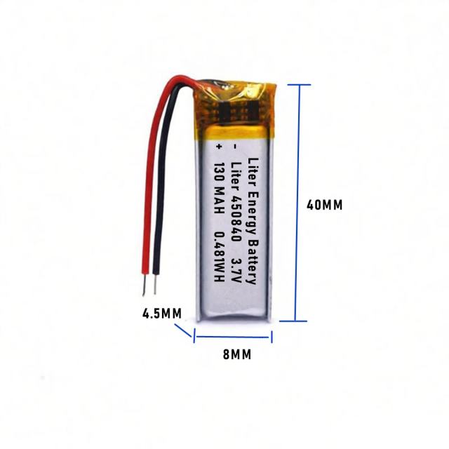 3.7v 450840 130mah  Polymer Lithium Battery Lipo battery