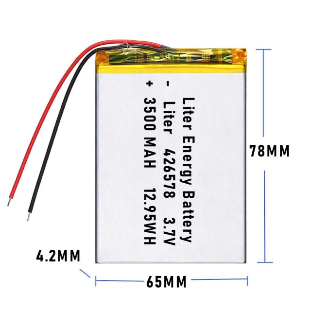 3.7v 426578 3500mah  Polymer Lithium Battery Lipo battery