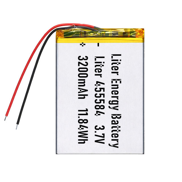 3.7v 455584 3200mah  Polymer Lithium Battery Lipo battery