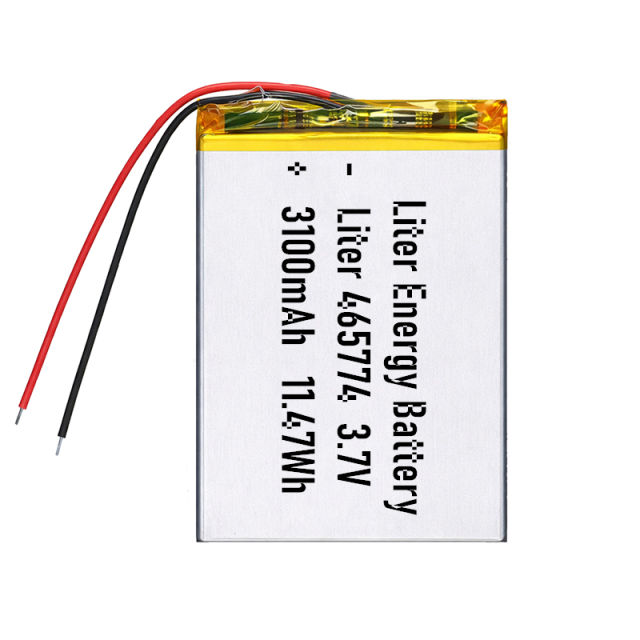 3.7v 465774 3100mah  Polymer Lithium Battery Lipo battery