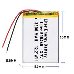 3.7v 505465 3300mah  Polymer Lithium Battery Lipo battery