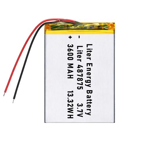 3.7v 487875 3600mah  Polymer Lithium Battery Lipo battery