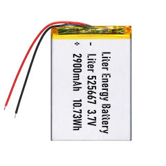 3.7v 525667 2900mah  Polymer Lithium Battery Lipo battery