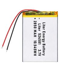3.7v 524581 2850mah  Polymer Lithium Battery Lipo battery