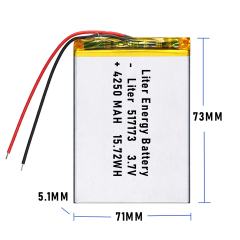 3.7v 517173 4250mah  Polymer Lithium Battery Lipo battery
