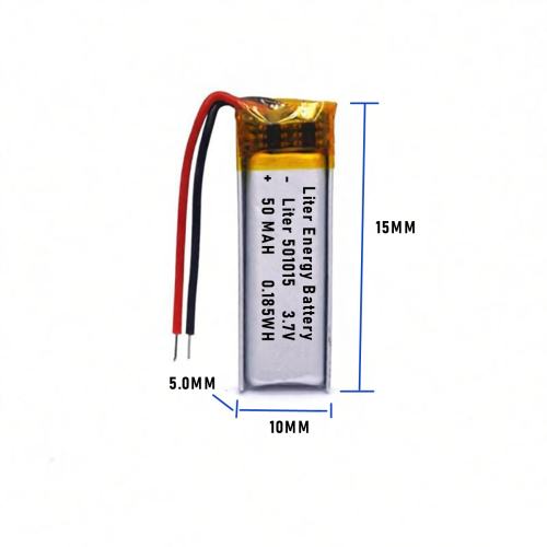 3.7v 501015 50mah  Polymer Lithium Battery Lipo battery